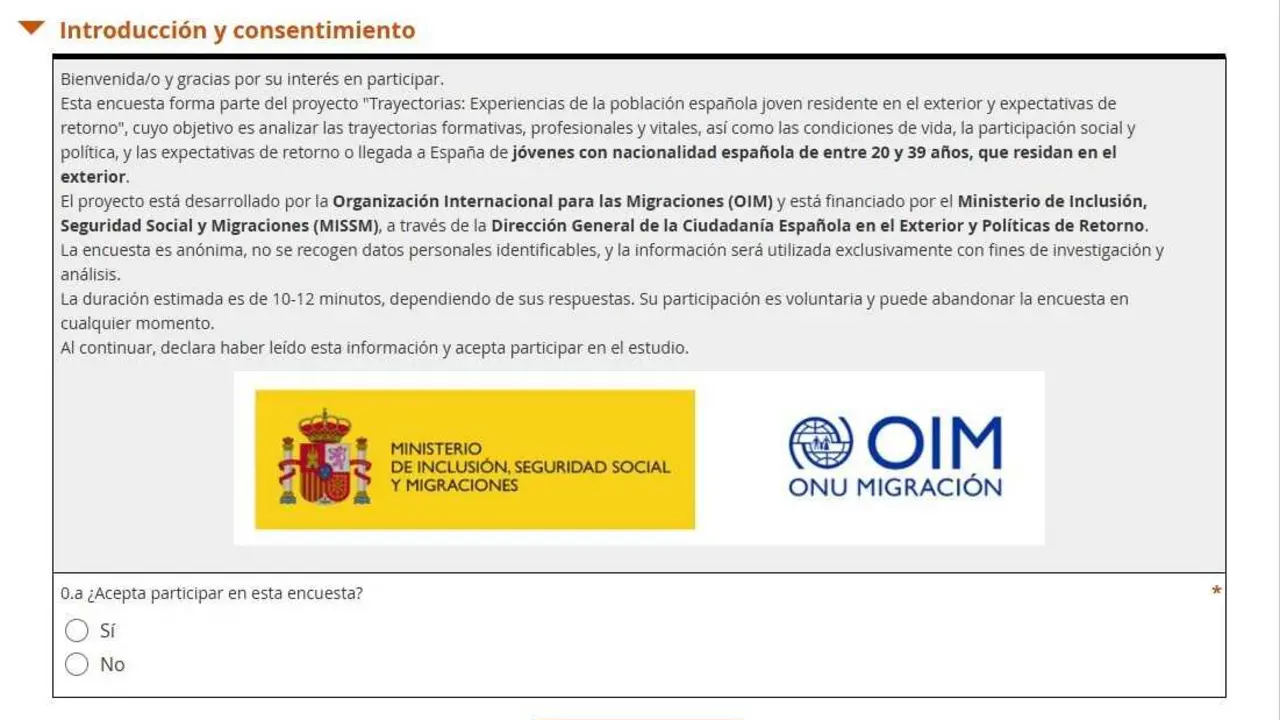 Campa&ntilde;a del MISSM sobre j&oacute;venes en el exterior.