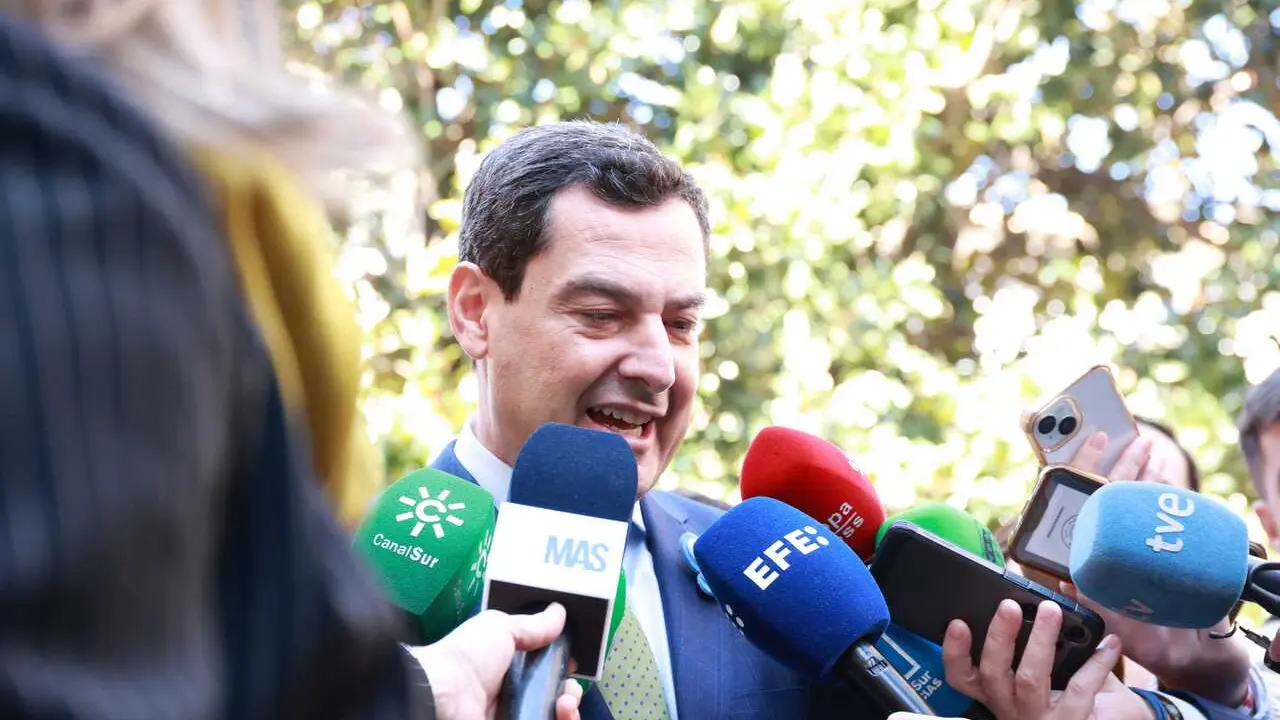 El presidente de la Junta de Andaluc&iacute;a, Juanma Moreno