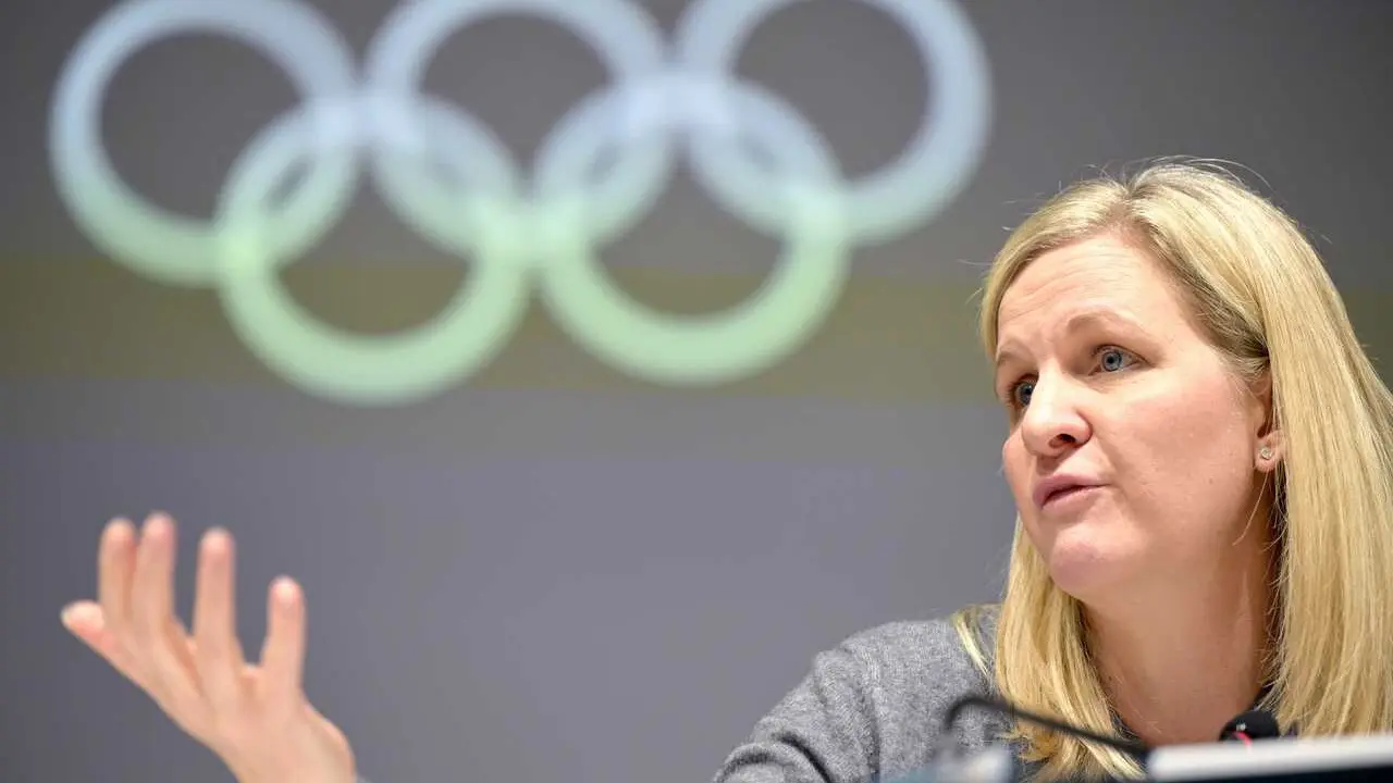 Archivo - La presidenta del COI, Kirsty Coventry