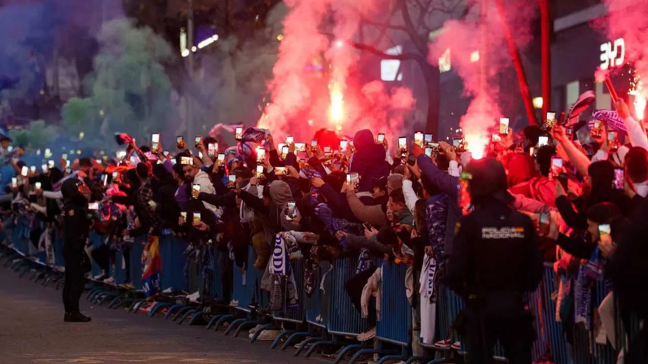 Ambiente previo al &uacute;ltimo encuentro entre el Real Madrid y el Manchester City