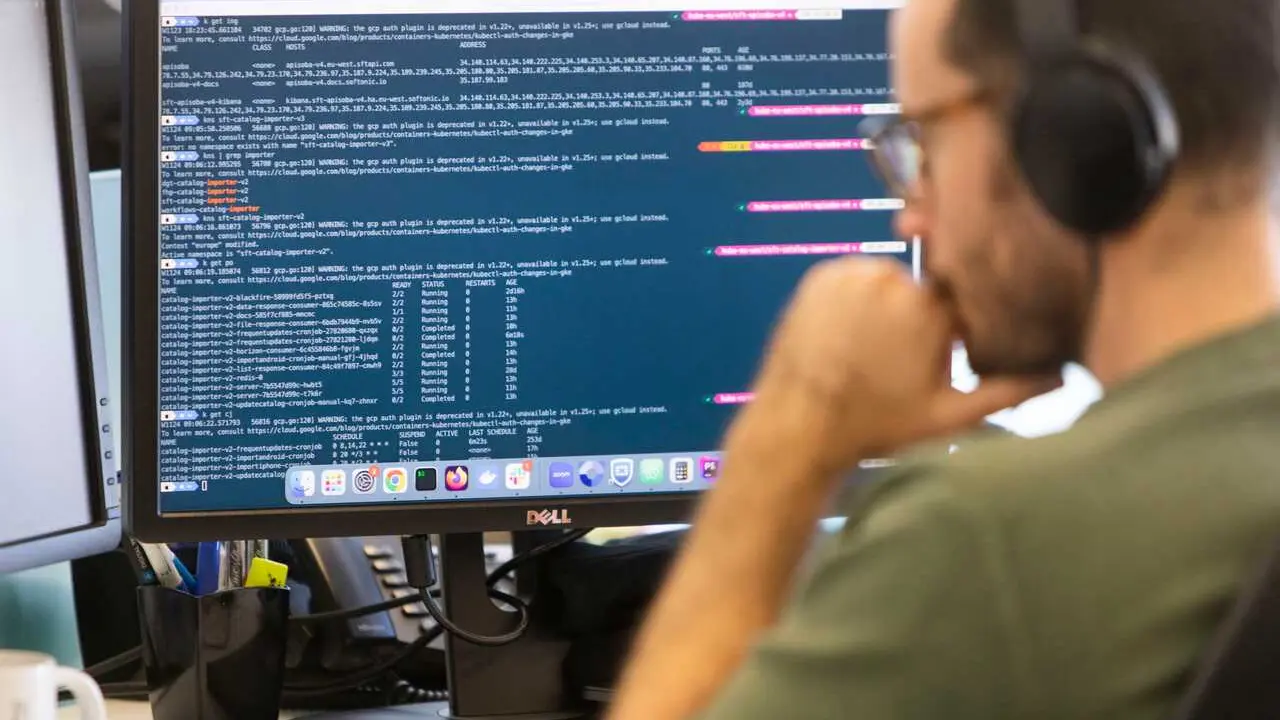 Software en un ordenador.