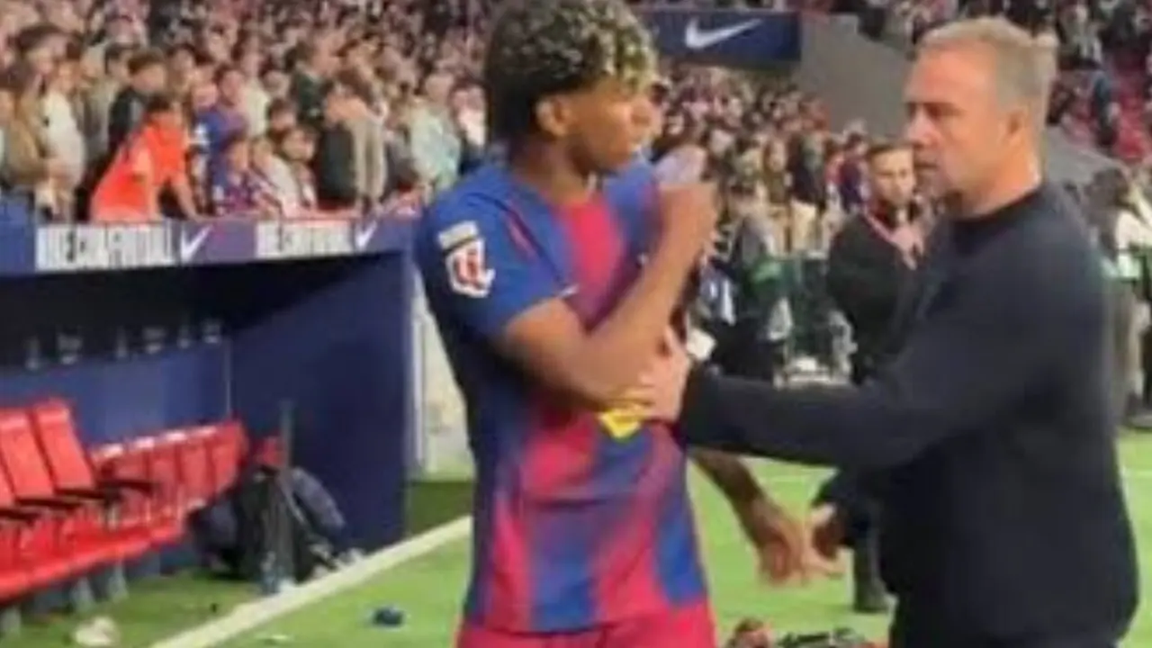 El enfado de Lamine Yamal