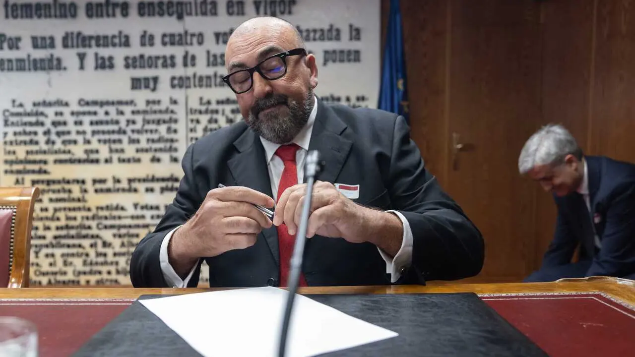 Archivo - El exasesor del exministro Jos&eacute; Luis &Aacute;balos, Koldo Garc&iacute;a, el d&iacute;a que compareci&oacute; en la Comisi&oacute;n del Senado sobre la investigaci&oacute;n de la compra de mascarillas durante el COVID-19.