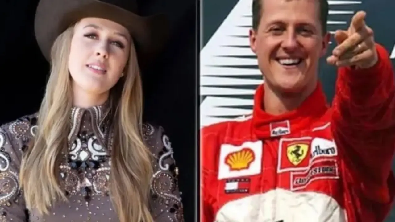 Gina Schumacher y su padre Michael Schumacher