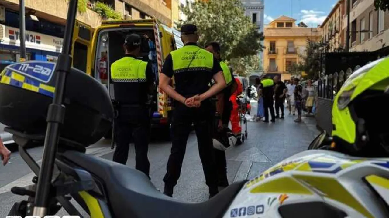 Archivo - Imagen de agentes de la Polic&iacute;a Local de Granada.