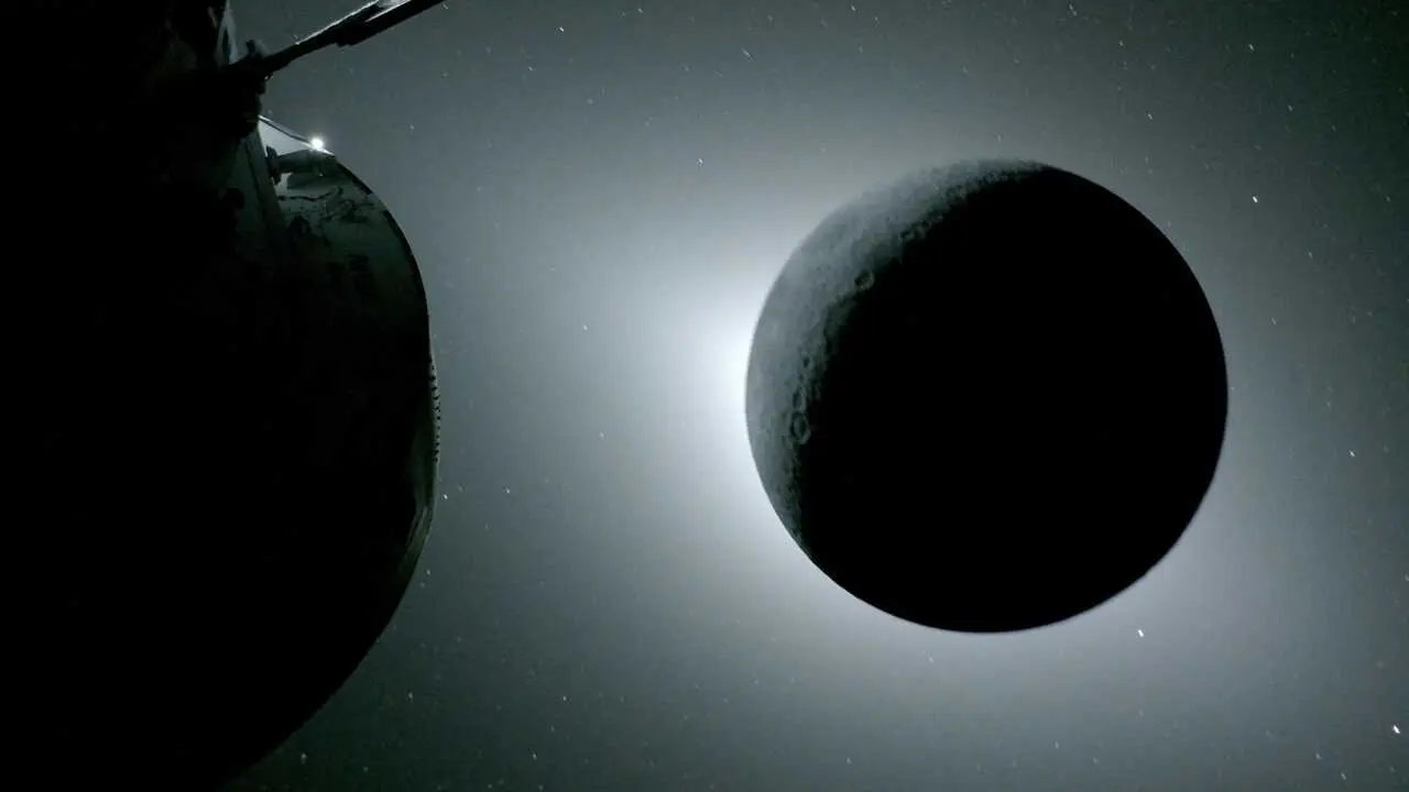 Vista captada por la nave espacial Orion durante la misi&oacute;n Artemis II, a 6 de abril de 2026. 