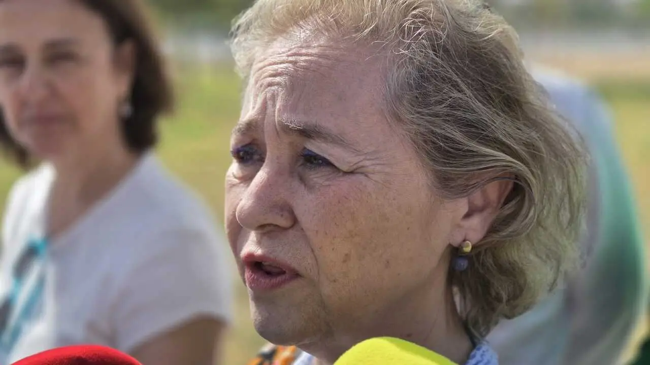La consejera de Educaci&oacute;n, Ciencia y Formaci&oacute;n Profesional en funciones atiende a los medios.