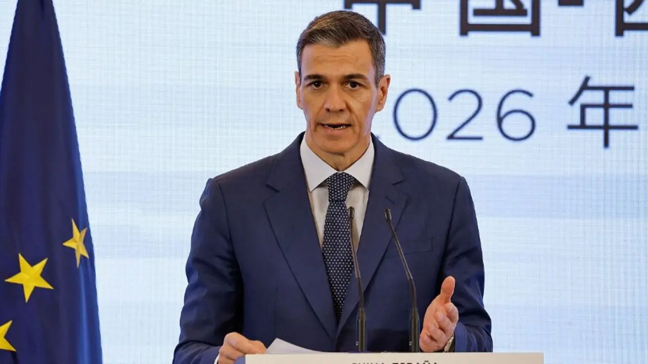 Pedro S&aacute;nchez en su visita a China