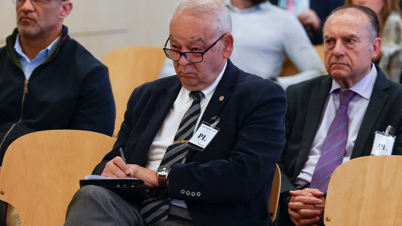 El exDAO de la Polic&iacute;a Nacional Eugenio Pino durante el primer d&iacute;a del juicio de la Operaci&oacute;n Kitchen, en la Audiencia Nacional, a 6 de abril de 2026, en San Fernando de Henares, Madrid (Espa&ntilde;a). 
