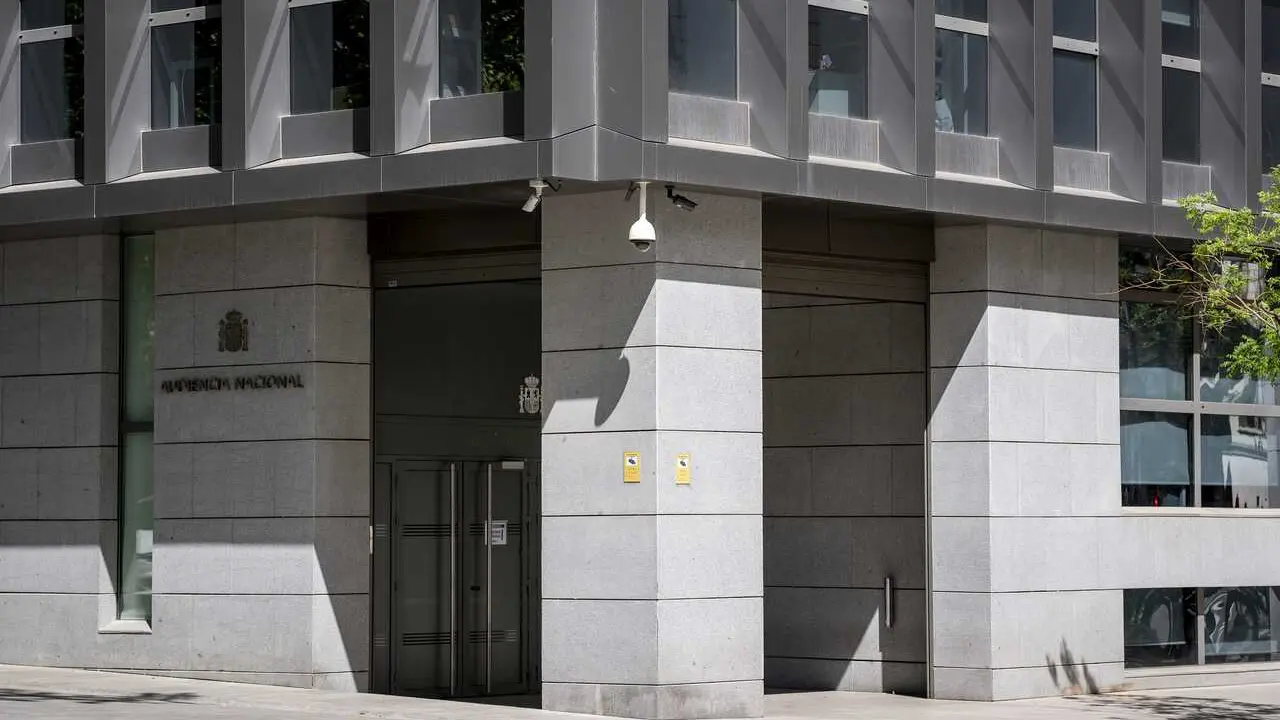 Fachada de la Audiencia Nacional, en Madrid (Espa&ntilde;a).