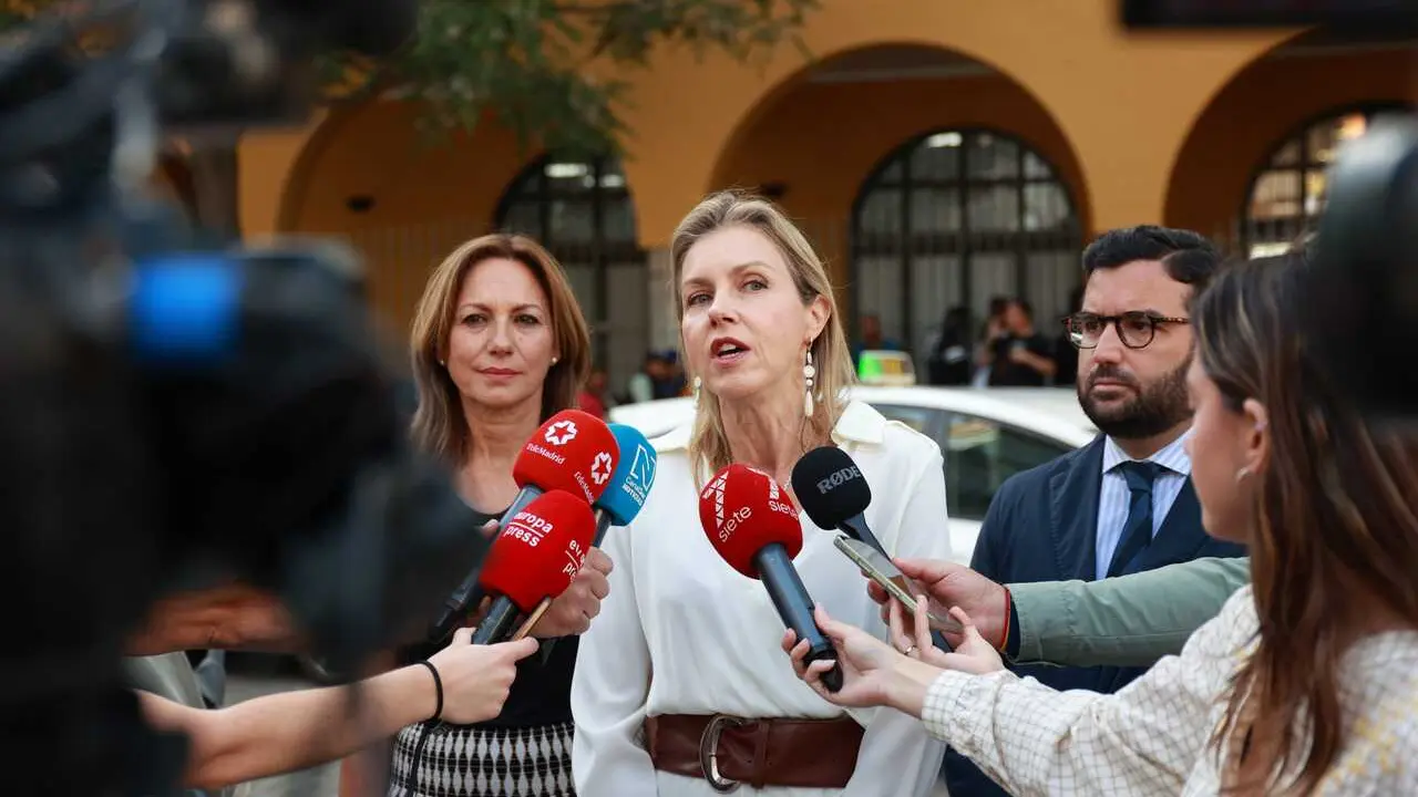 La candidata n&uacute;mero dos de Vox por Sevilla al Parlamento y portavoz del grupo municipal en el ayuntamiento de la capital,  Cristina Pel&aacute;ez, este lunes