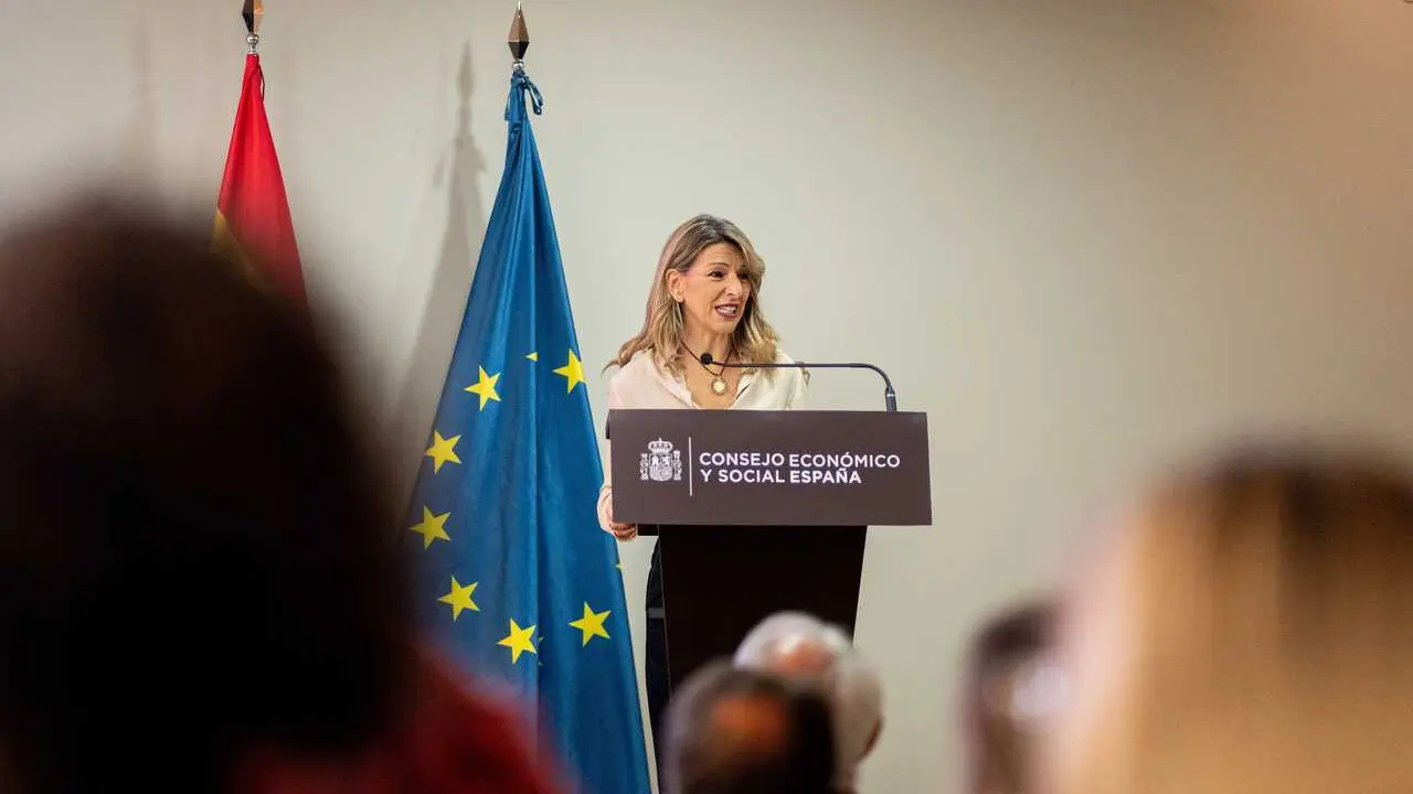 La vicepresidenta segunda del Gobierno y ministra de Trabajo y Econom&iacute;a Social, Yolanda D&iacute;az, a 13 de abril de 2026, en Madrid (Espa&ntilde;a).