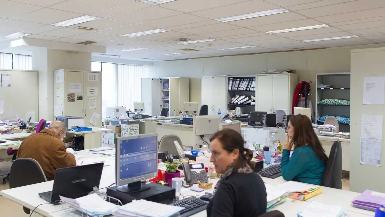 Archivo - Oficinas de la Audiencia Provincial de la Comunidad de Madrid, funcionarios, funcionario, trabajadores de la Comunidad de Madrid, justicia, legajos, legajo, documentos, documento