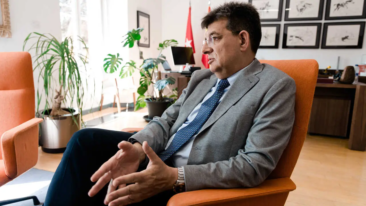 El nuevo rector de la Universidad de Alcal&aacute; de Henares (UAH), Carmelo Garc&iacute;a, en una entrevista con Europa Press.