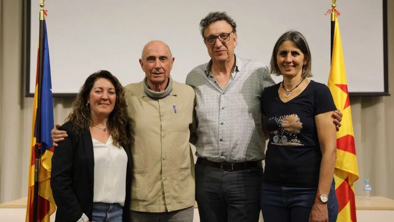 El nuevo presidente de la ANC, Josep Vila, junto al hasta ahora presidente Llu&iacute;s Llach