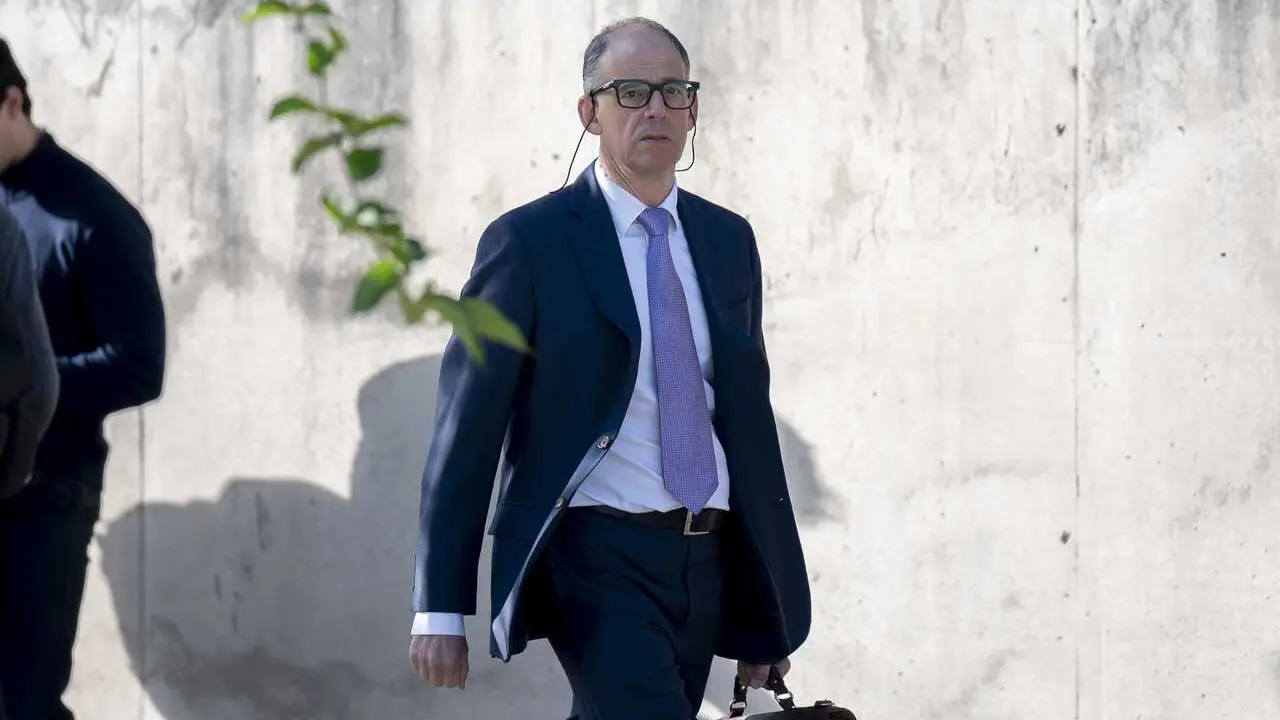 El inspector jefe de la Unidad de Delincuencia Econ&oacute;mica y Fiscal (UDEF) de la Polic&iacute;a Nacional, Manuel Morocho, a su llegada a la Audiencia Nacional, a 20 de abril de 2026, en San Fernando, Madrid (Espa&ntilde;a).