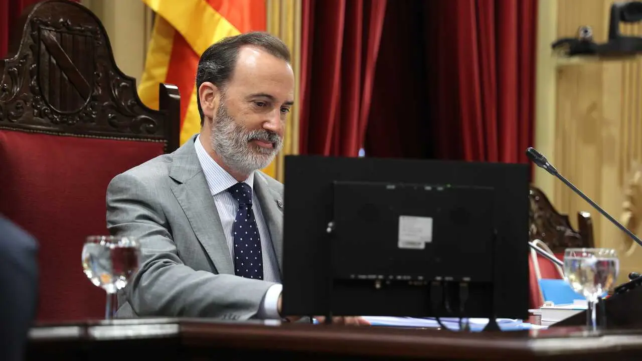 Archivo - El presidente del Parlament, Gabriel Le Senne, durante un debate, en una foto de archivo.