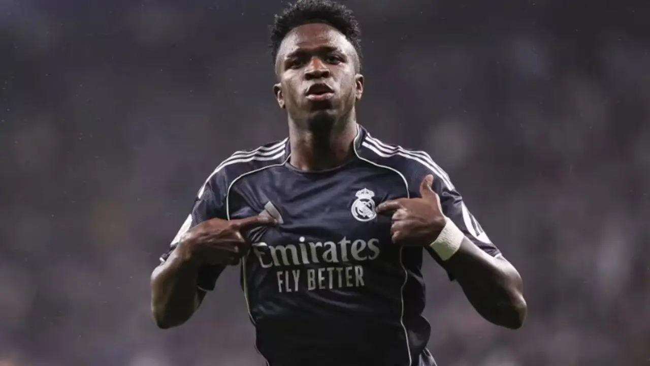 Vin&iacute;cius Jr celebrando su gol ante el Espanyol