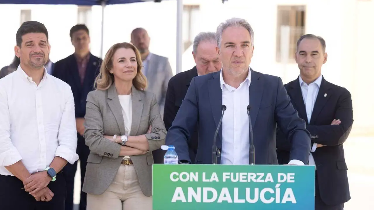 El vicesecretario de Pol&iacute;tica Auton&oacute;mica y Municipal y An&aacute;lisis Electoral, El&iacute;as Bendodo, en unacto en Benalm&aacute;dena (M&aacute;laga).