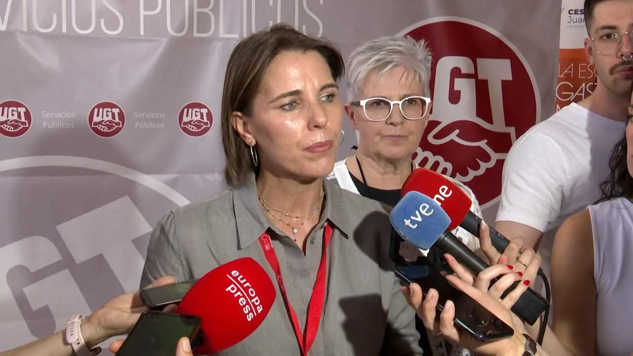 Archivo - La secretaria general de UGT Servicios P&uacute;blicos, Isabel Araque