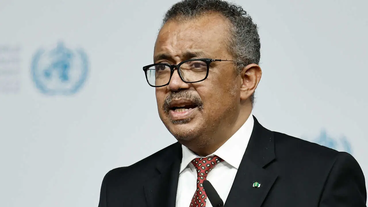 Archivo - El director general de la OMS, Tedros Adhanom Ghebreyesus