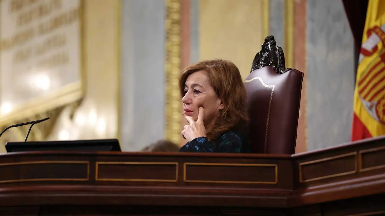 La presidenta del Congreso, Francina Armengol, durante una sesi&oacute;n plenaria en el Congreso, a 30 de abril de 2026