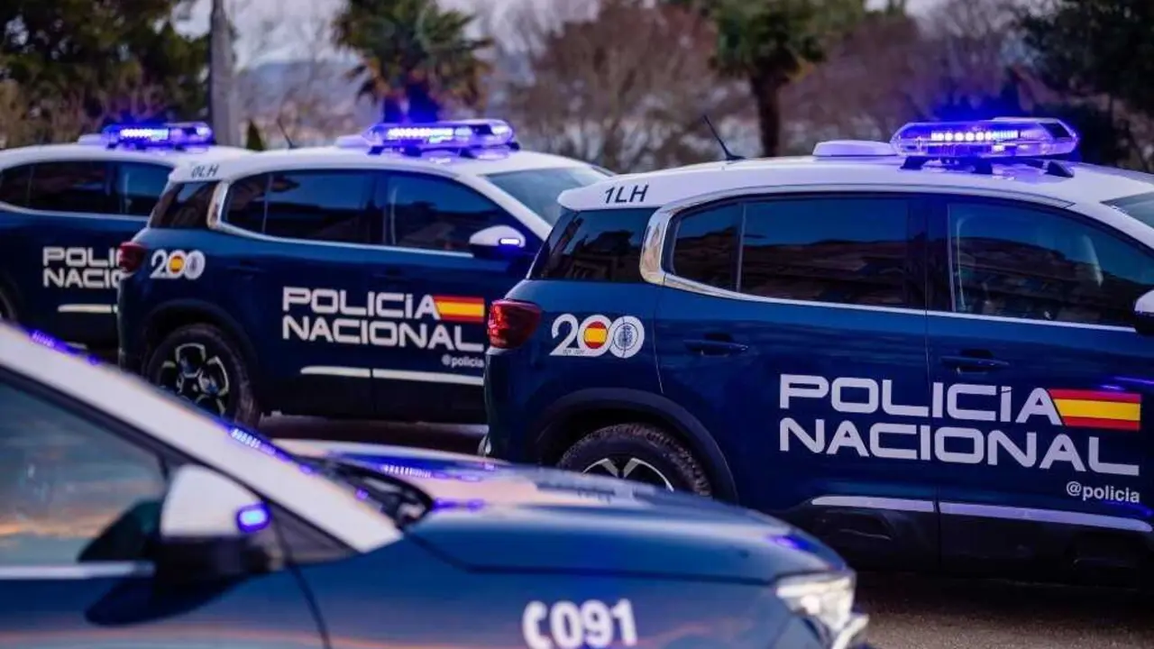 Archivo - Coches de la Polic&iacute;a Nacional.