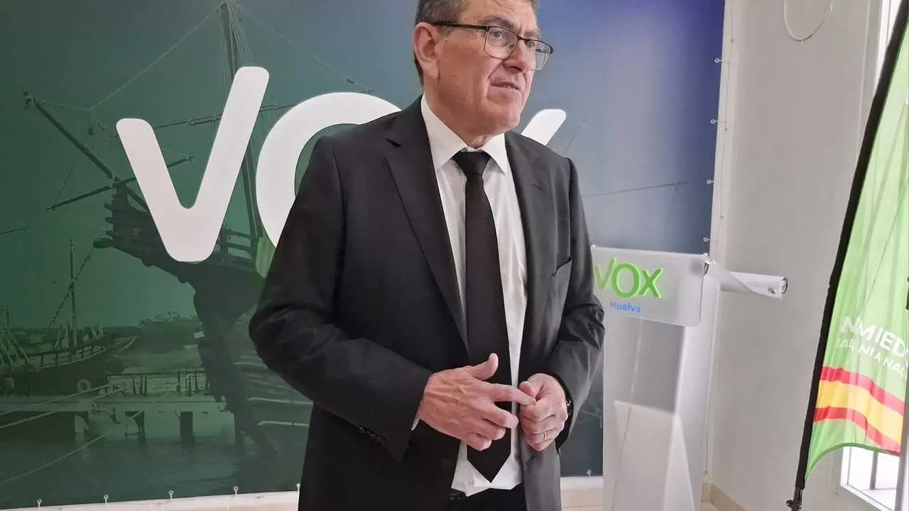 El cabeza de lista de Vox al 17M por Huelva, Rafael Segovia.
