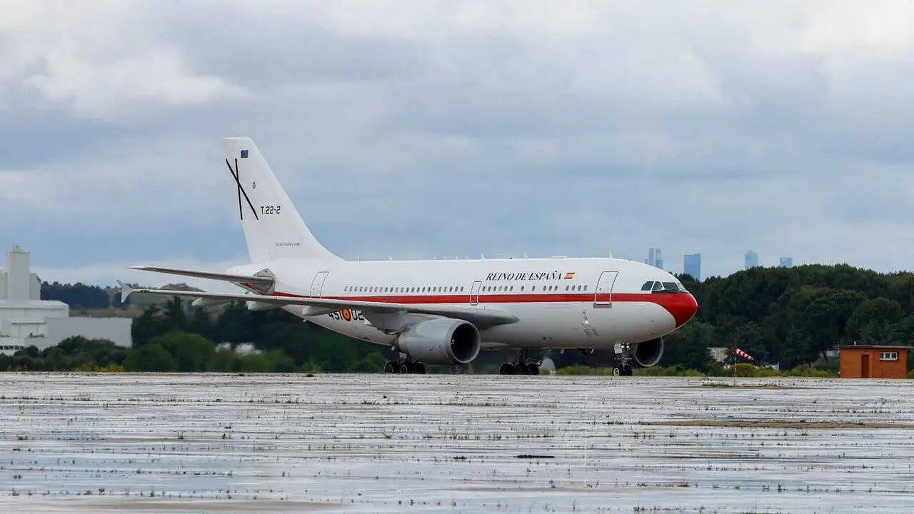 Avi&oacute;n del Ej&eacute;rcito del Aire que ha llevado de Tenerife a Madrid a los espa&ntilde;oles del MV Hondius