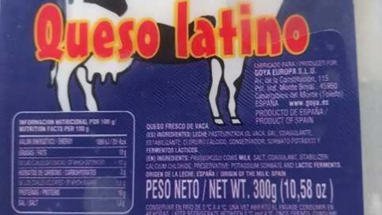 Queso Latino marca Goya.
