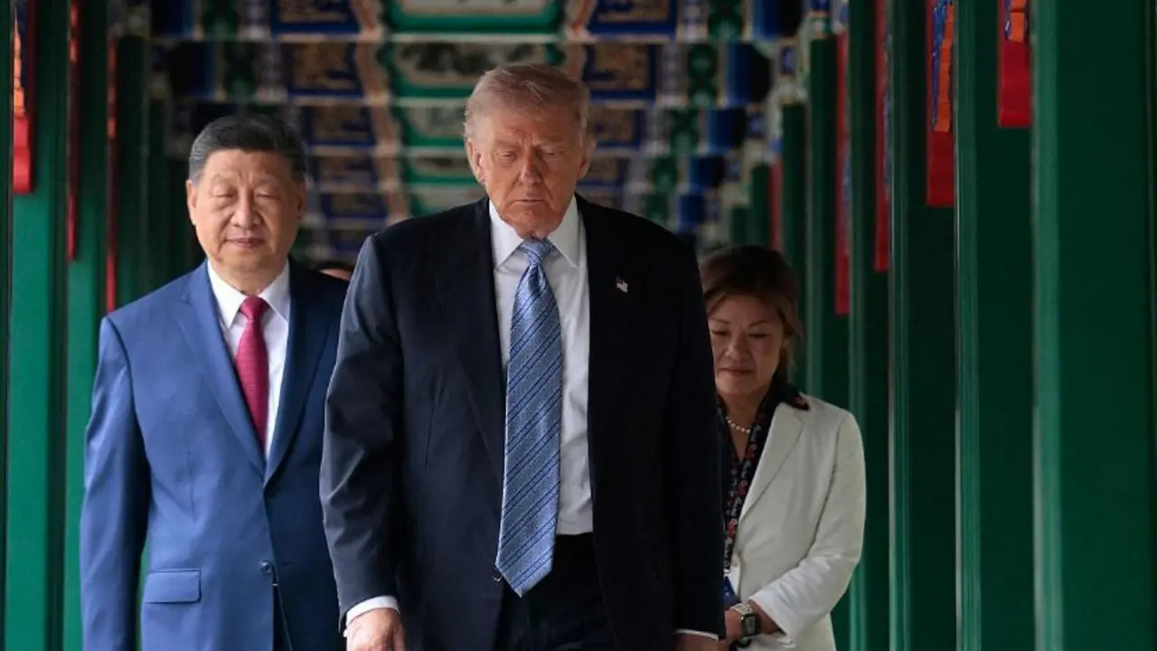 Xi Jinping junto a Trump