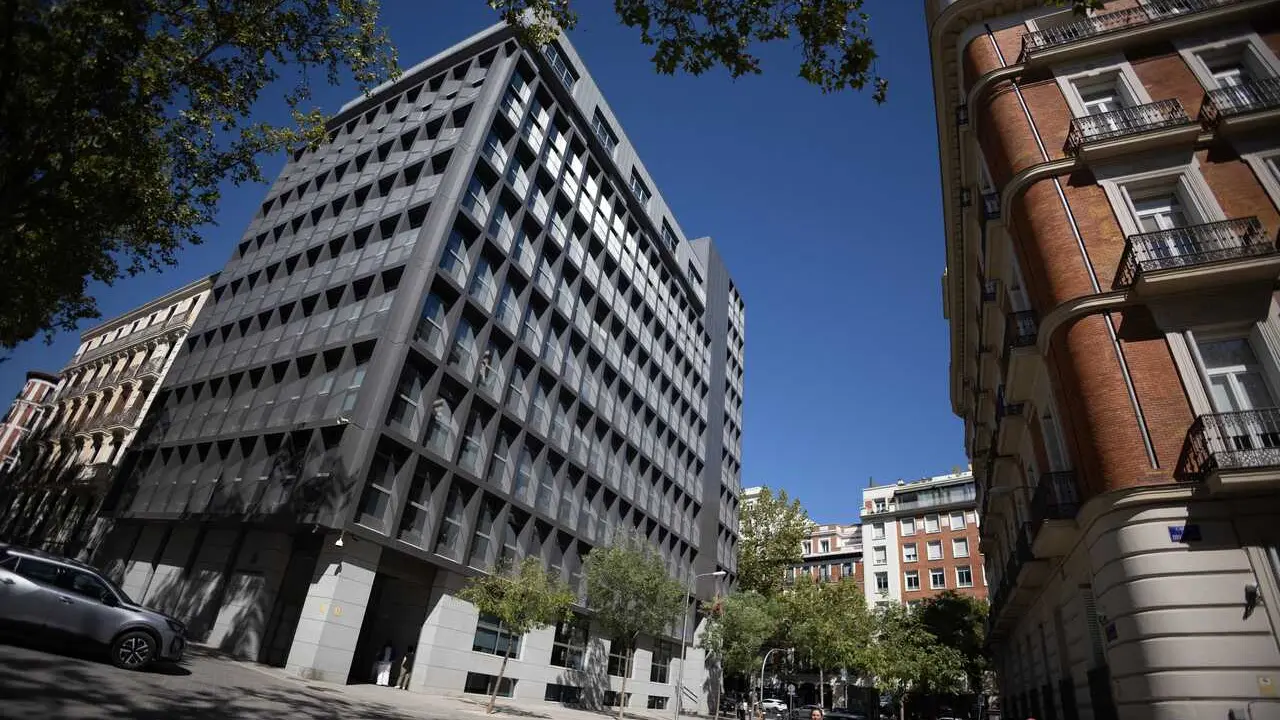 Archivo - Fachada de la sede de la Audiencia Nacional