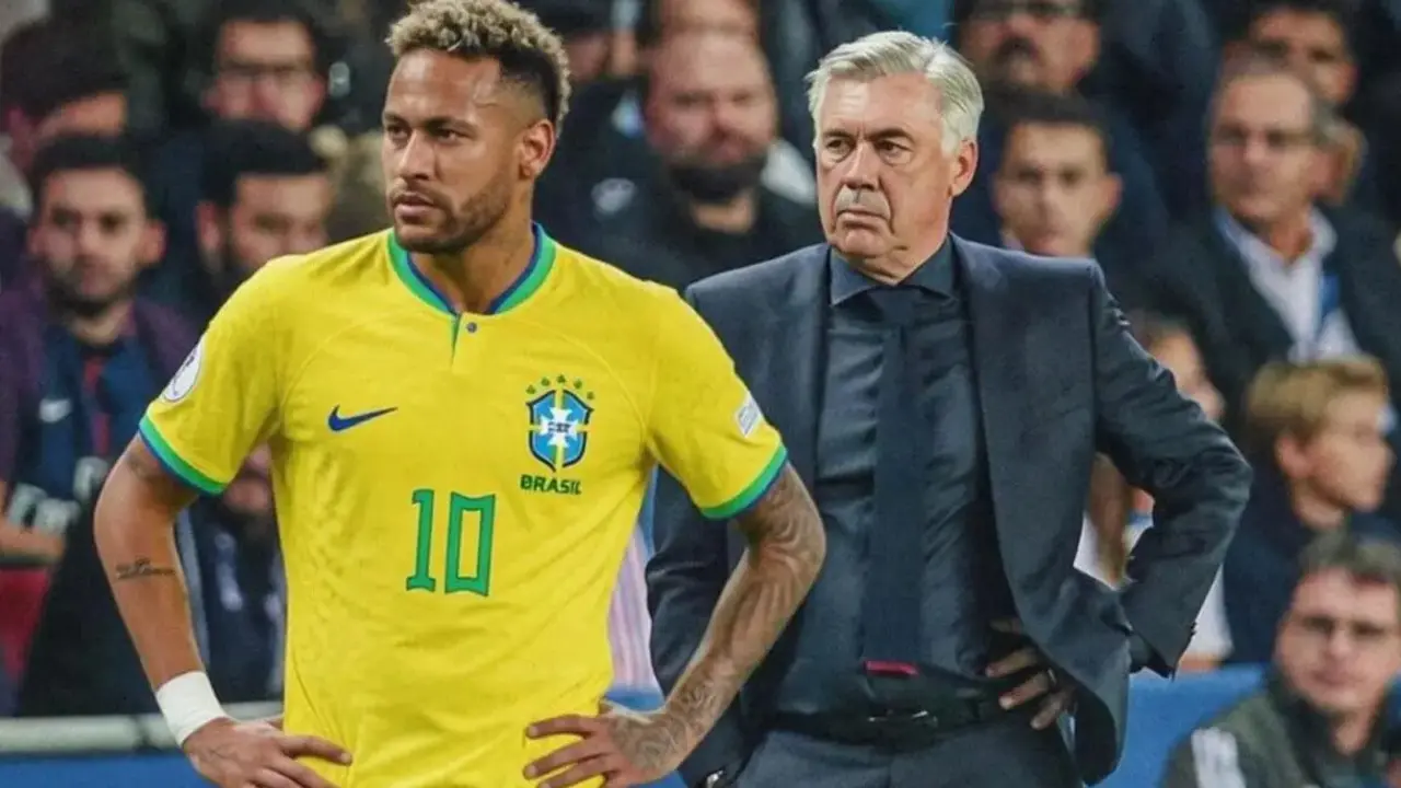 Neymar y Ancelotti