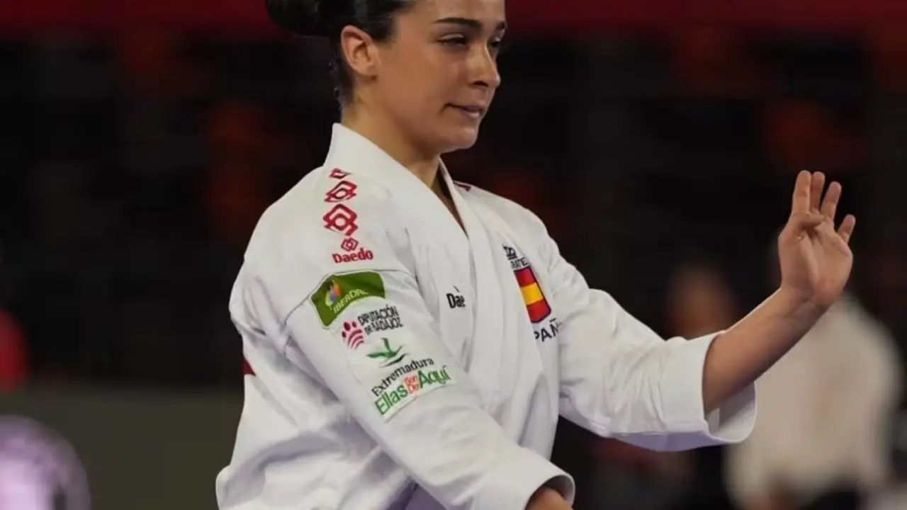 Paola Garc&iacute;a durante una competici&oacute;n