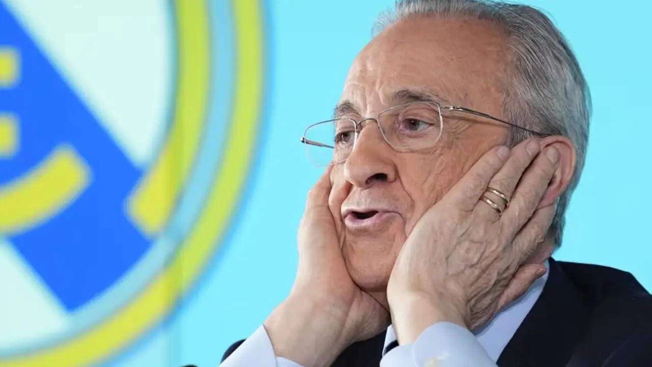 Florentino P&eacute;rez en rueda de prensa