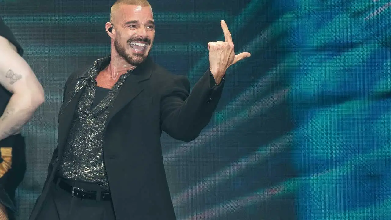 Ricky Martin performs live on stage in concert during the ''Christmas By Starlite'' Festival at Ifema.