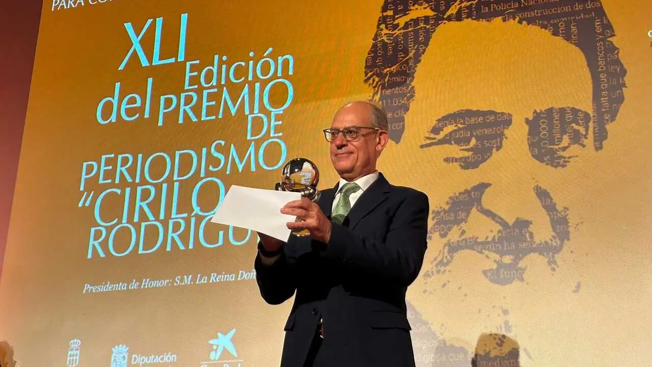 El periodista de TVE Jos&eacute; Antonio Guardiola gana el XLI Premio de Periodismo Cirilo Rodr&iacute;guez