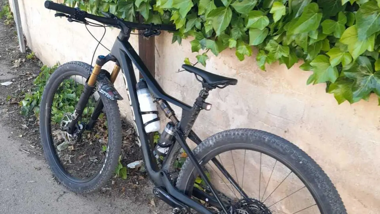 La bicicleta del atropellado.