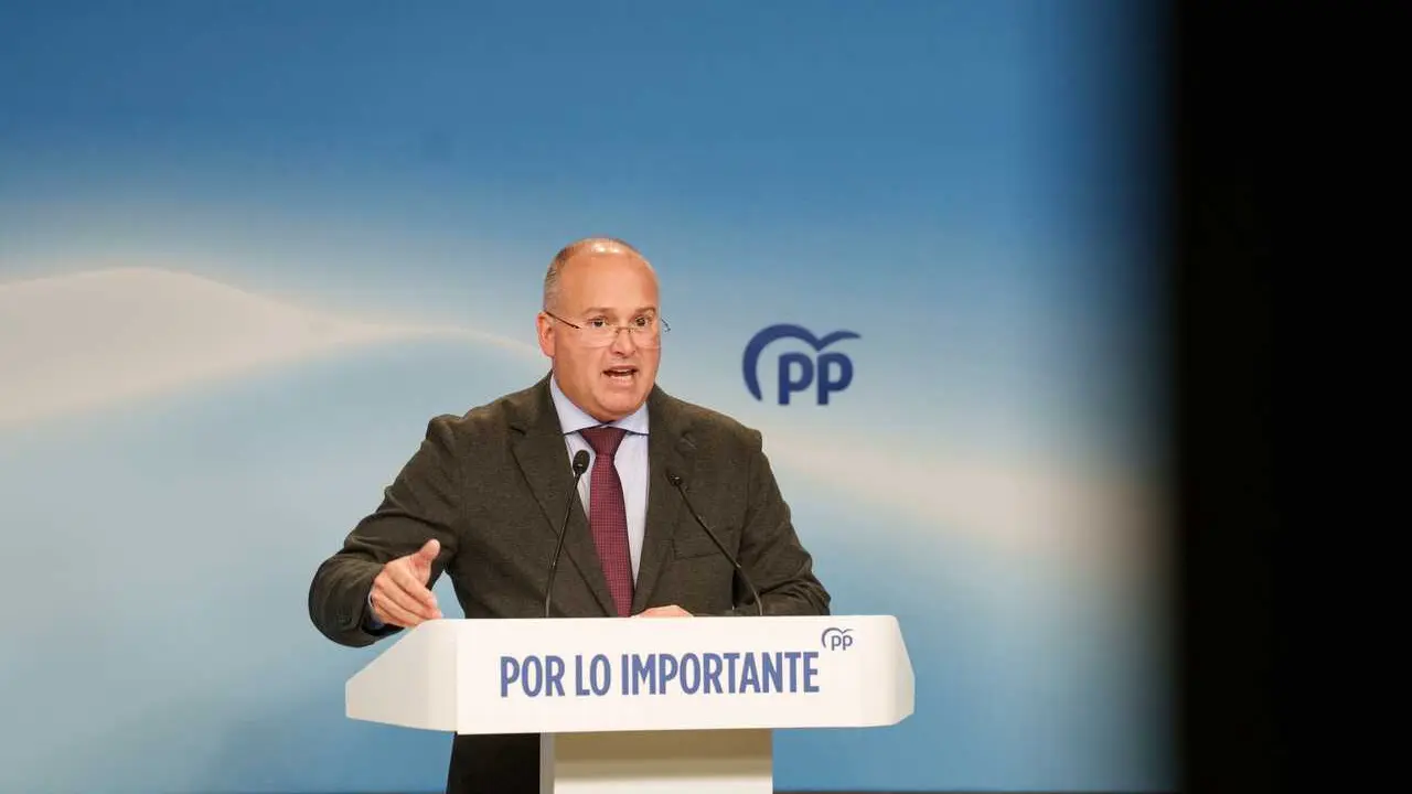 Archivo - El secretario general del Partido Popular, Miguel Tellado, durante la rueda de prensa posterior al Comit&eacute; de Direcci&oacute;n del PP, a 20 de abril de 2026, en Madrid (Espa&ntilde;a).