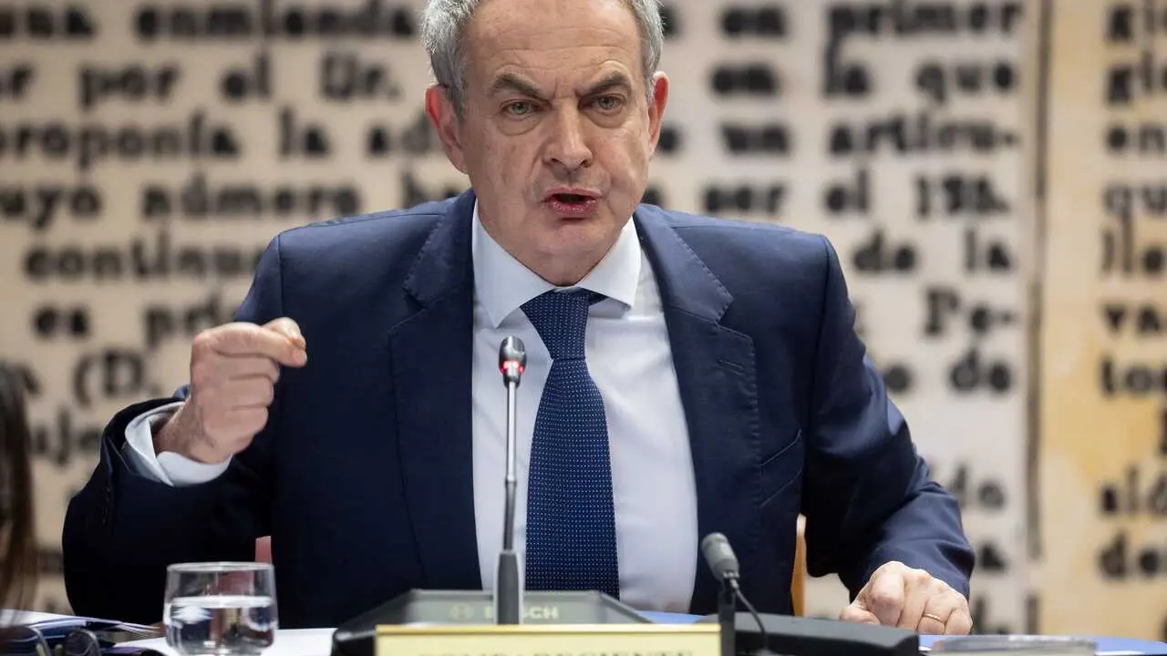 Archivo - El expresidente del Gobierno Jos&eacute; Luis Rodr&iacute;guez Zapatero comparece ante la Comisi&oacute;n de Investigaci&oacute;n sobre el &lsquo;caso Koldo&rsquo;, en el Senado, a 2 de marzo de 2026, en Madrid (Espa&ntilde;a). Zapatero ha sido citado por el Partido Popular para dar explicac