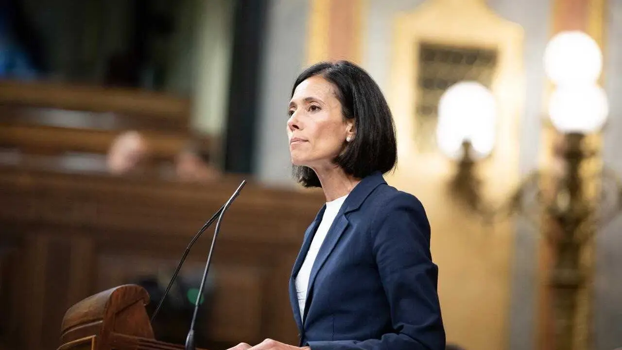 Archivo - Patricia Rodr&iacute;guez Calleja, diputada del PP, en la tribuna del hemiciclo