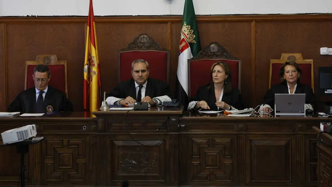 El presidente de la Sala, Jos&eacute; Antonio Patrocinio, en el juicio por la contrataci&oacute;n de David S&aacute;nchez en la Diputaci&oacute;n de Badajoz 