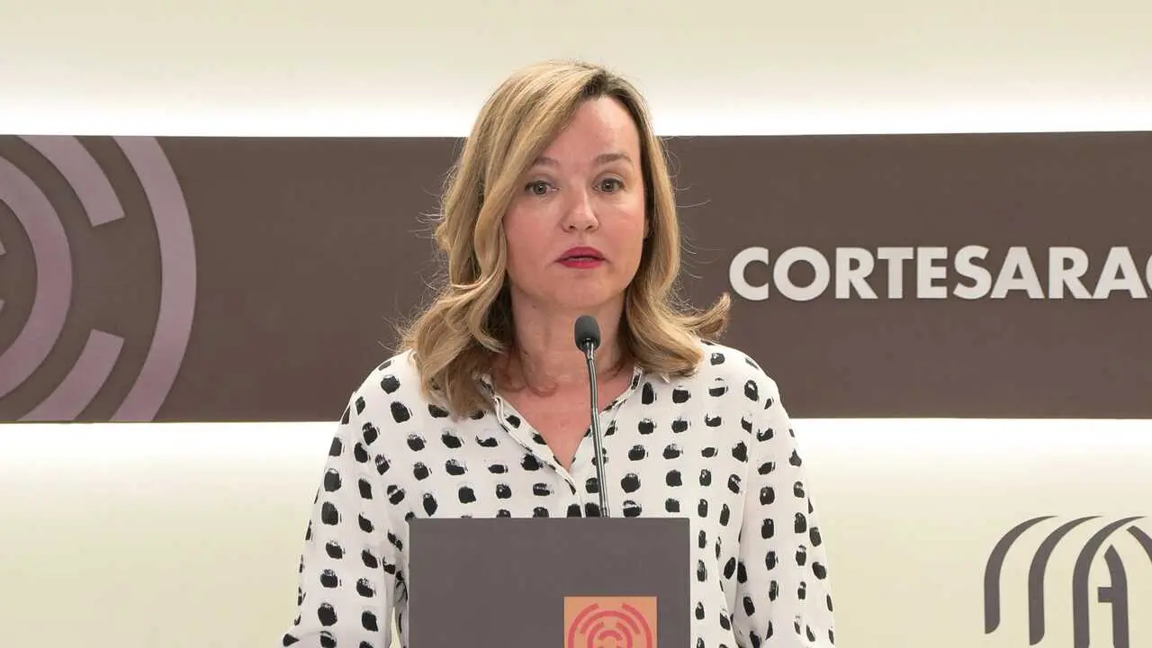 Archivo - La portavoz del PSOE en las Cortes de Arag&oacute;n, Pilar Alegr&iacute;a.