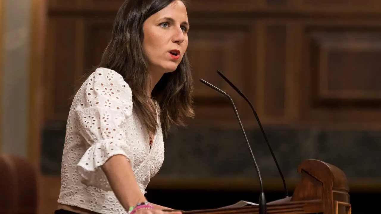 La secretaria general de Podemos, Ione Belarra.