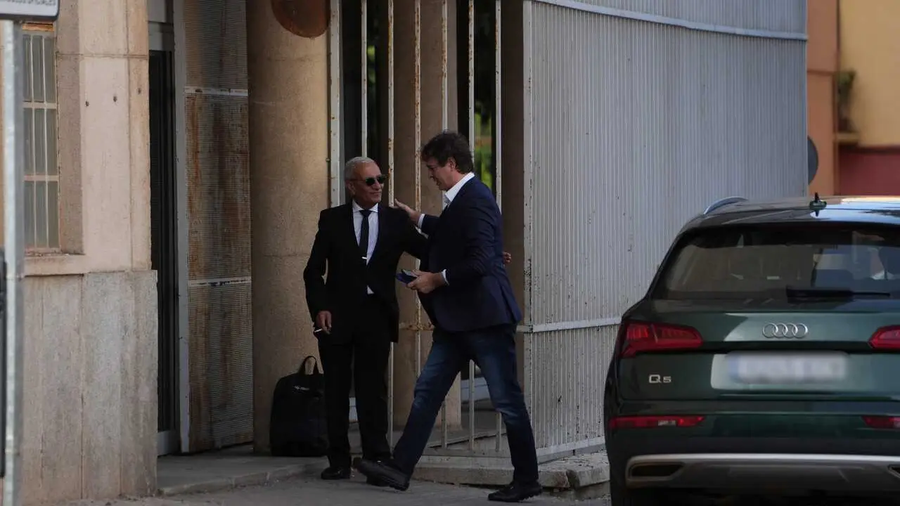 El hermano del presidente del Gobierno, David S&aacute;nchez, a su llegada a la tercera jornada de un juicio en la Audiencia Provincial de Badajoz