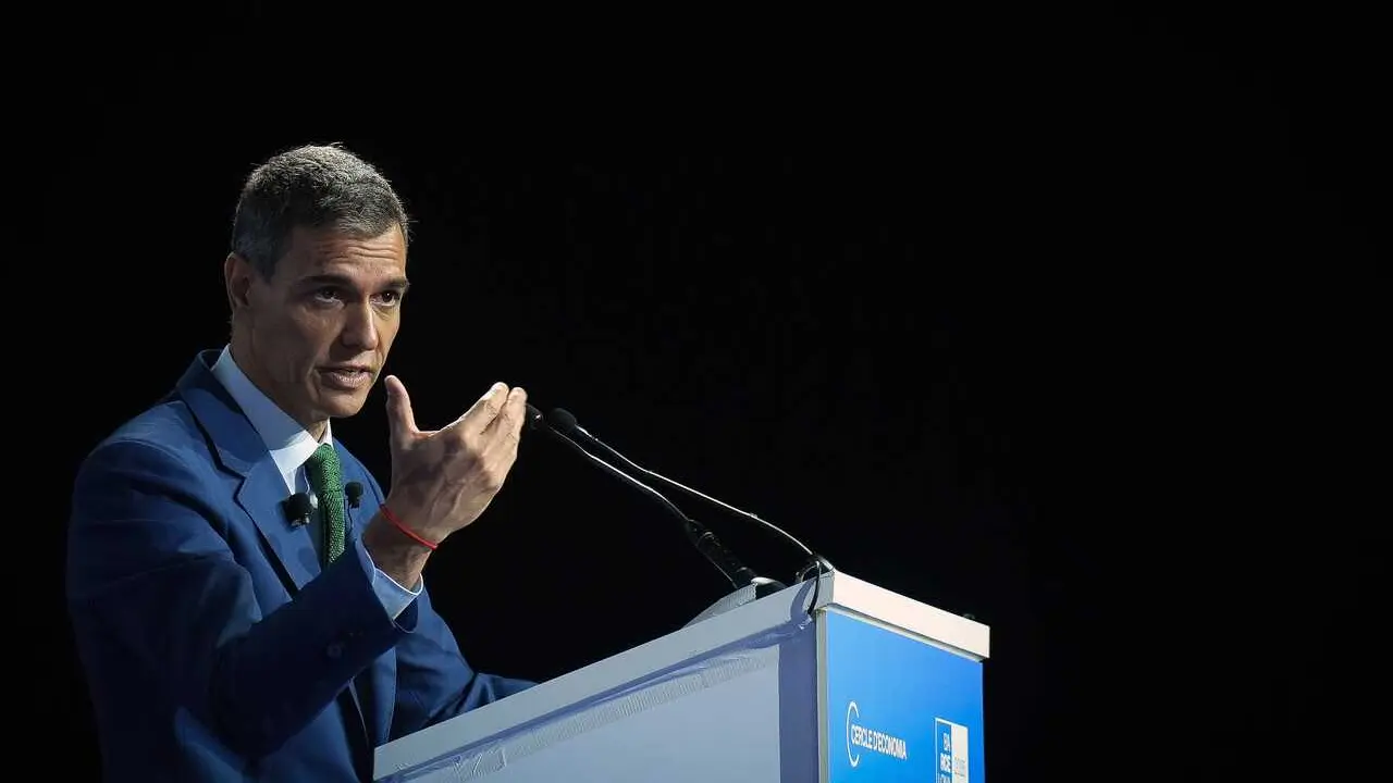 El presidente del Gobierno Pedro S&aacute;nchez, durante la celebraci&oacute;n de la sesi&oacute;n de clausura de la 41&ordf; Reuni&oacute;n del Cercle d'Economia, a 3 de junio de 2026, en Barcelona, Catalunya (Espa&ntilde;a). Este foro econ&oacute;mico y empresarial de alto nivel, desarrollado en el 