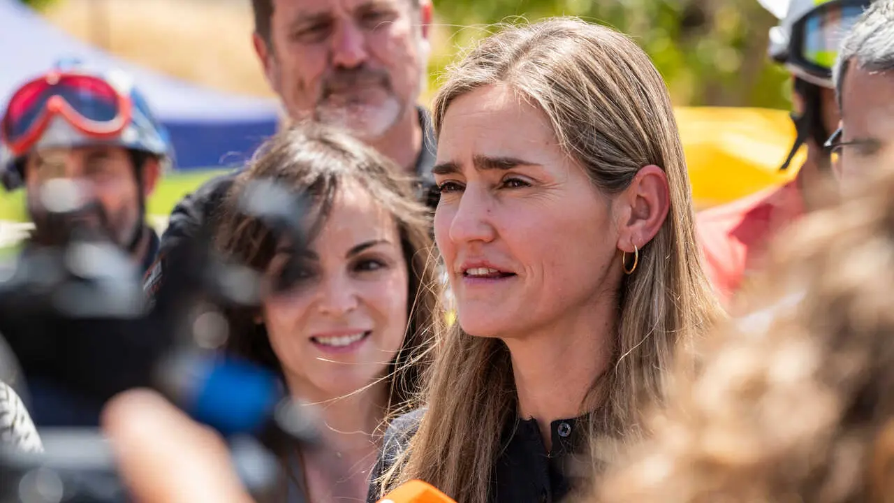Incendio Forestal en Los Garres (Murcia). La ministra para la transici&oacute;n ecologica, Sara Aegesen, visita la zona.