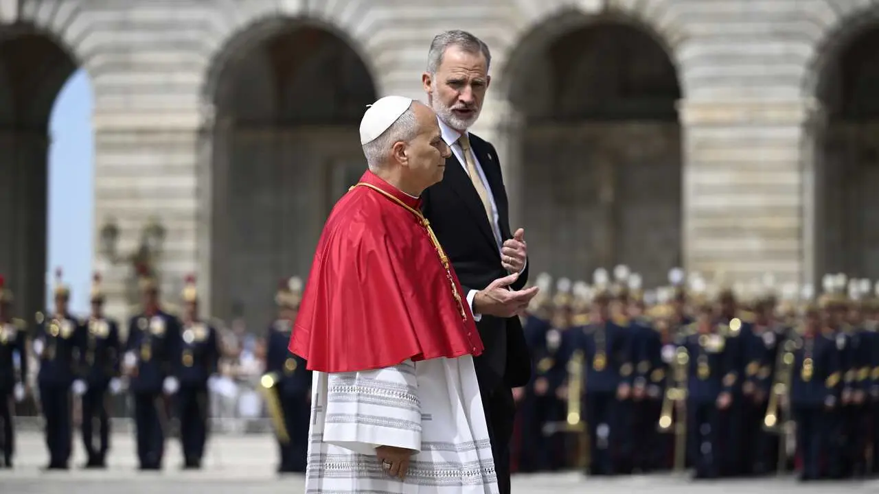 El Rey Felipe VI y el Papa Le&oacute;n XIV