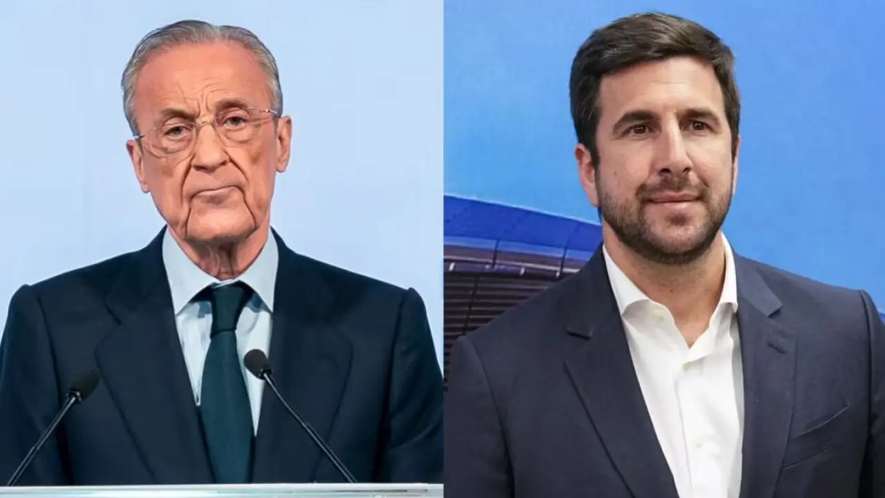 Florentino P&eacute;rez y Enrique Riquelme