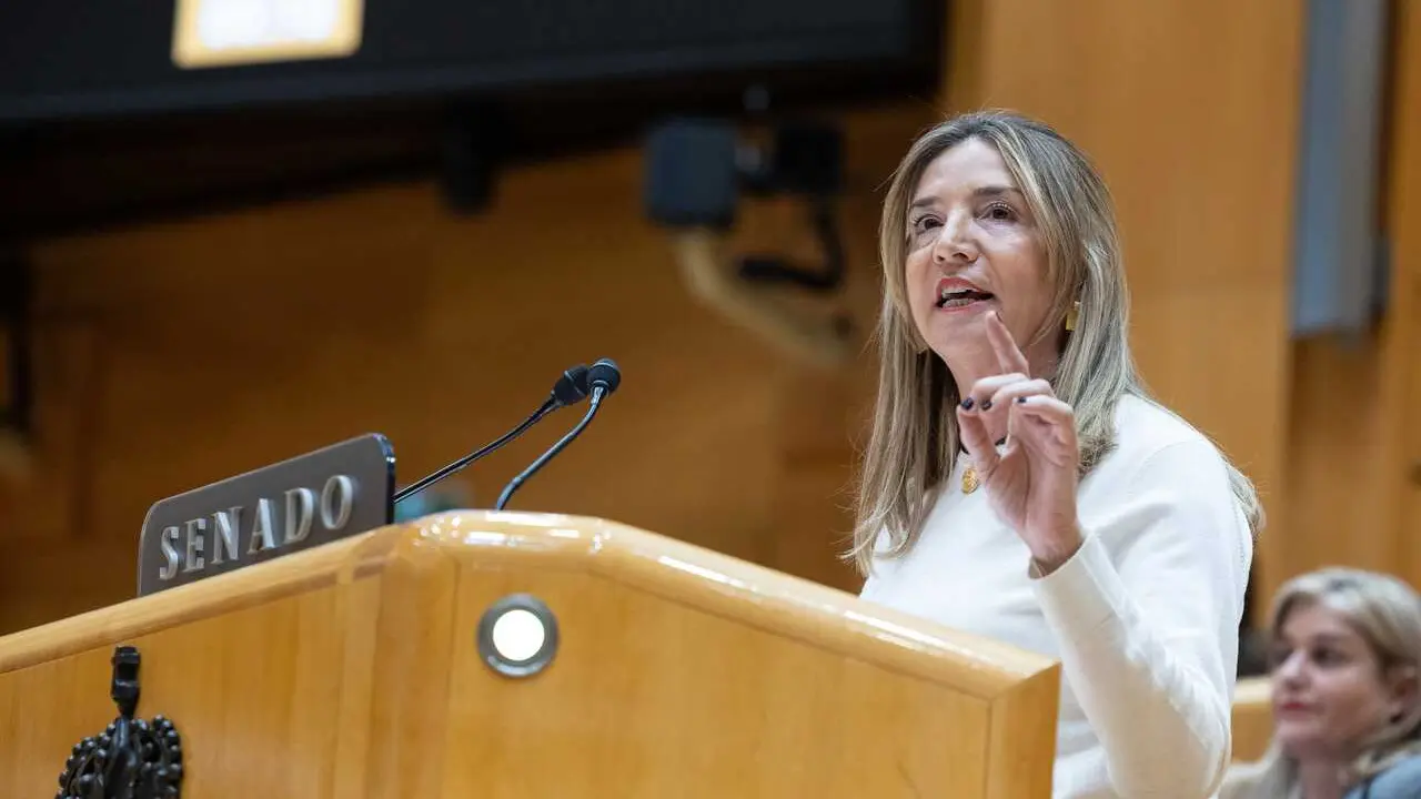 Archivo - La portavoz del PP en el Senado, Alicia Garc&iacute;a, interviene durante una sesi&oacute;n de control al Gobierno, en el Senado, a 16 de diciembre de 2025, en Madrid (Espa&ntilde;a). 